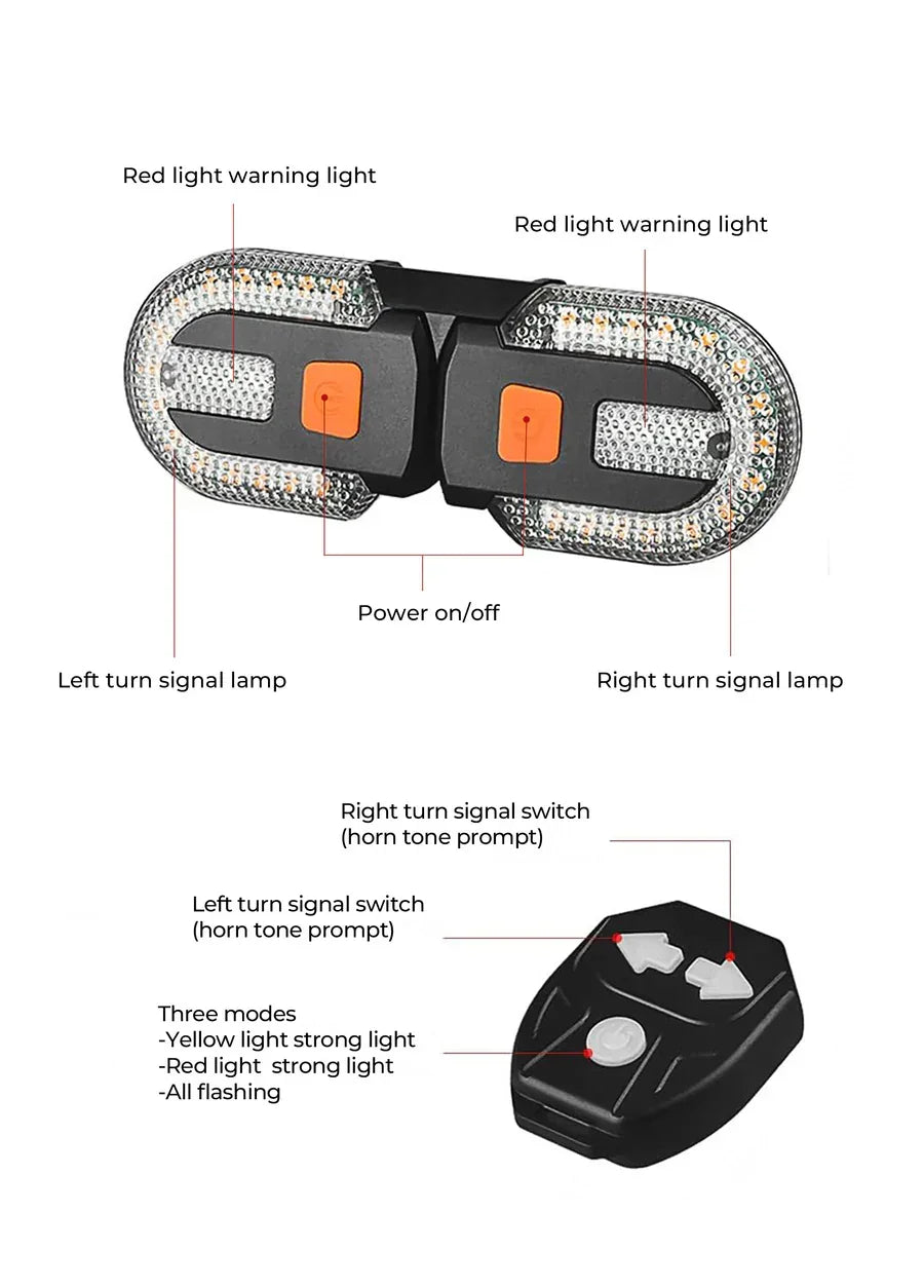 ENGWE Bicycle Taillights with Turn Signals