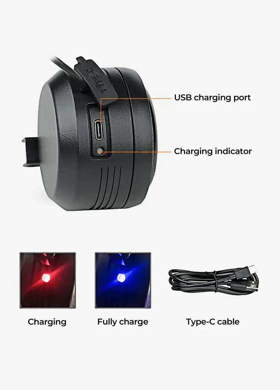 Waterproof Anti-Theft Vibration Alarm with USB Rechargeable Function