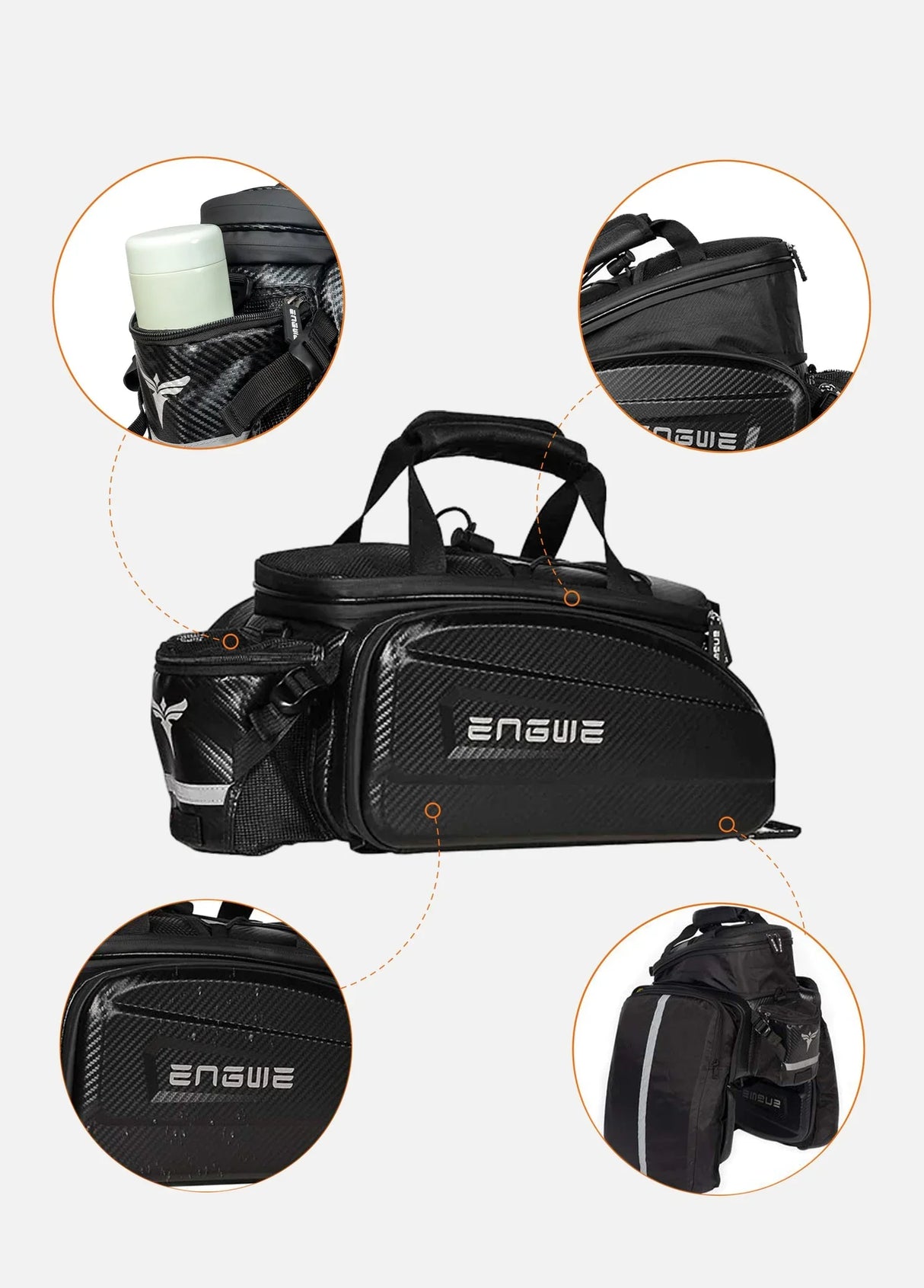 Engwe 35L Waterproof Bike Rack Bag