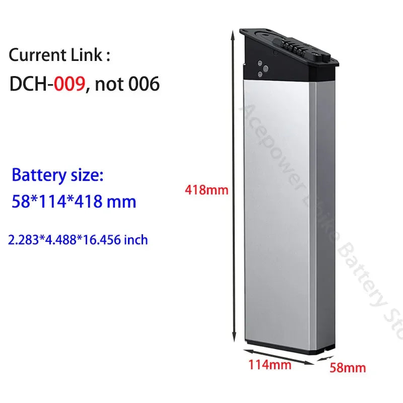 Battery for Engwe EP-2 Pro Engine X Engine Pro Foldable E-bike Battery 48V 17.5Ah 16Ah 13Ah Replacement Battery