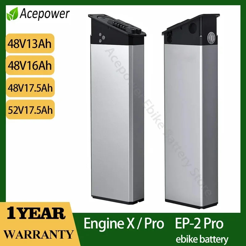 Battery for Engwe EP-2 Pro Engine X Engine Pro Foldable E-bike Battery 48V 17.5Ah 16Ah 13Ah Replacement Battery