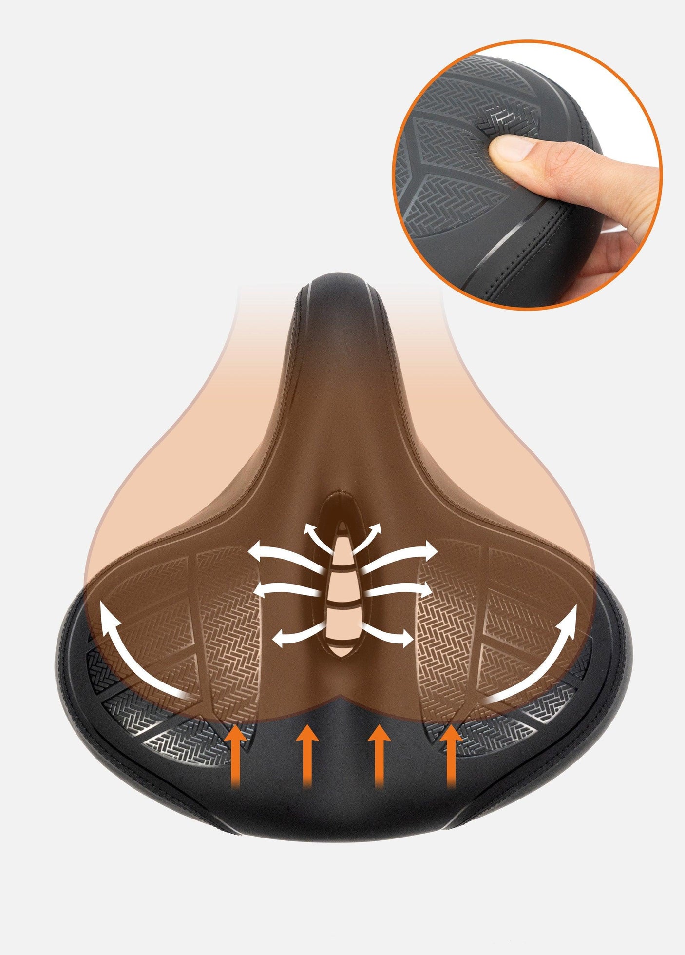 Shock Absorbing Saddle - Netherlands Ebike - NLEBIKE.COM
