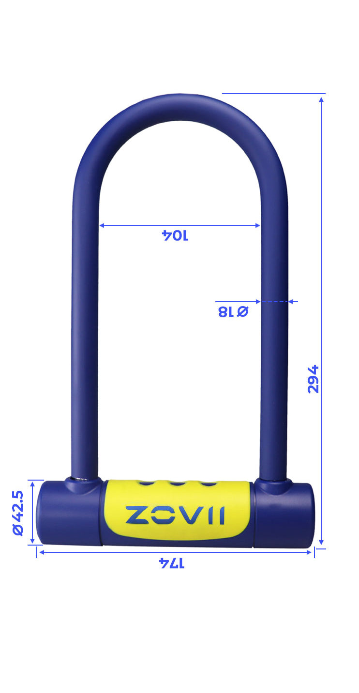 ZOVII Alarm Bluetooth U Lock – ZSC-U2i