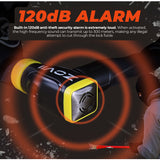 ZOVII 120dB Alarm Chain Lock – 8mm Stainless Steel, 1200mm | ZCL08-120