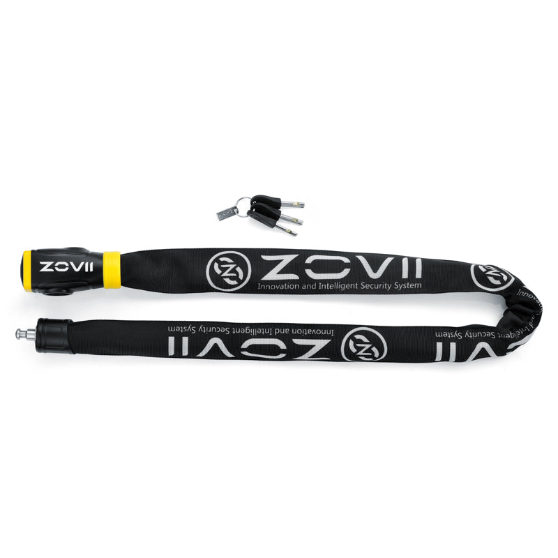 ZOVII 120dB Alarm Chain Lock – 8mm Stainless Steel, 1200mm | ZCL08-120