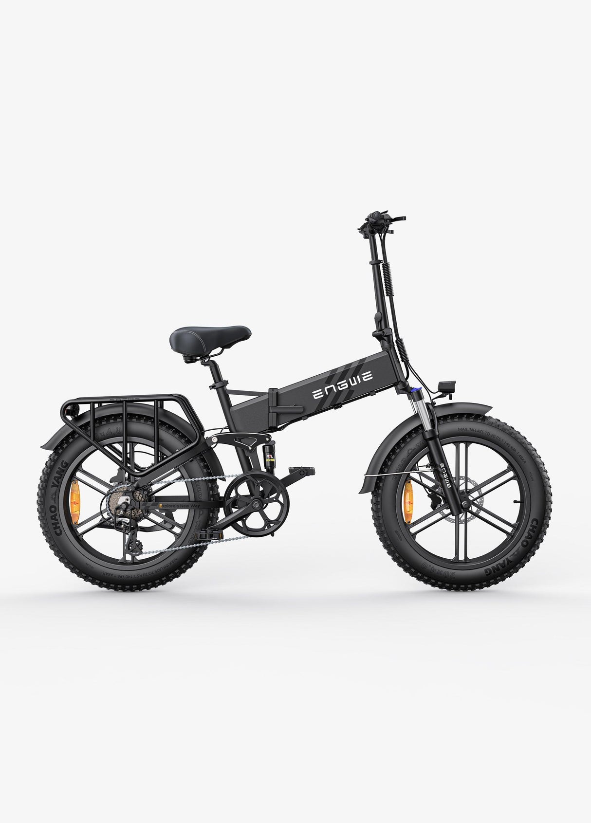 ENGWE Engine Pro 2.0 electric bike EU E-bike with foldable frame and fat tires in black