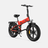 ENGWE Engine X electric bike red folding e bike with fat tires front suspension and rear cargo rack