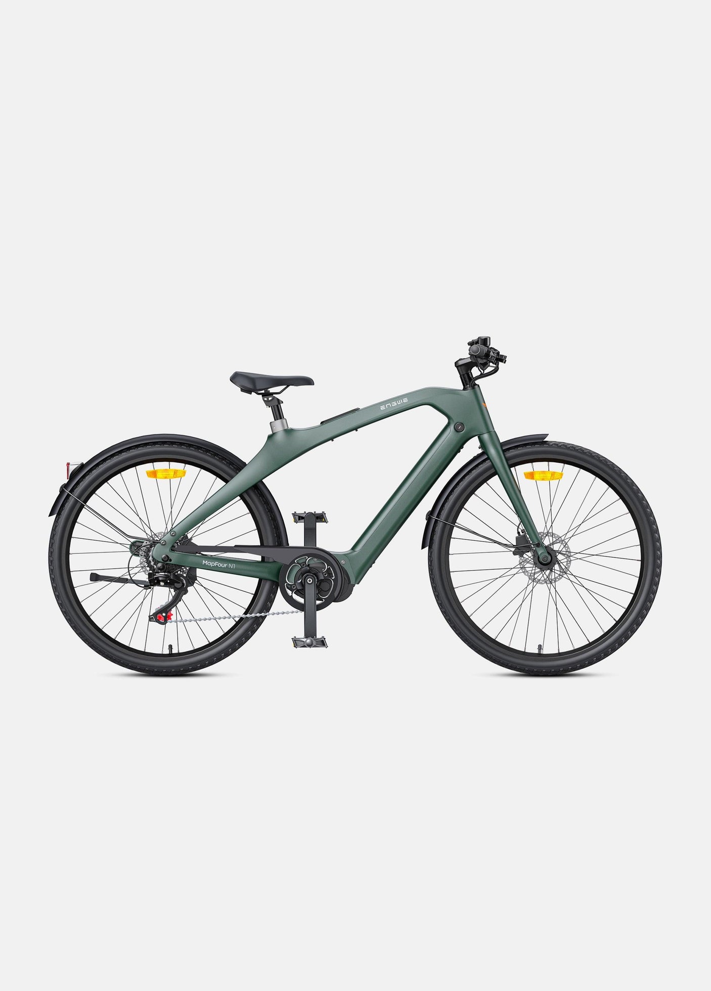 ENGWE MAPFOUR N1 PRO electric bike in green with a sleek design and durable tires
