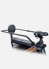 LE20 bike guardrail cover designed for comfort with backrest and sturdy frame for enhanced safety