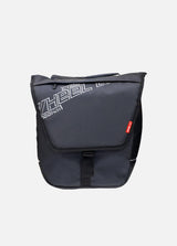 LE20 rear pannier bag in black with a spacious design for biking adventures and everyday use