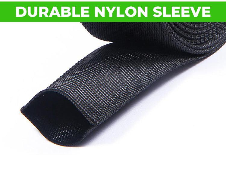 Durable black nylon sleeve accessory for ZOVII security lock for bicycle protection