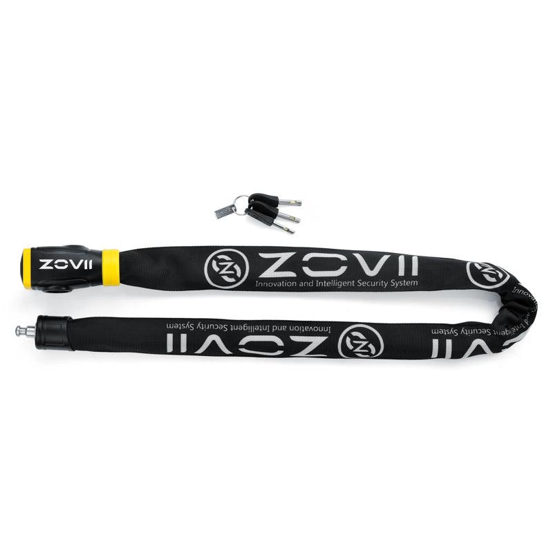 ADMUN ZOVII security lock for bicycle with black chain cover and three keys included
